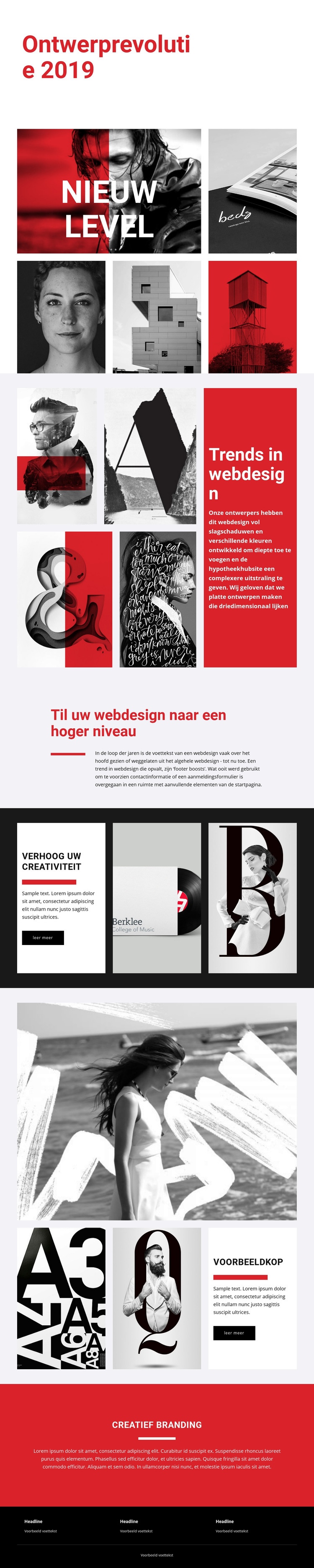 Revolutie in het ontwerpen van kunst Html Website Builder