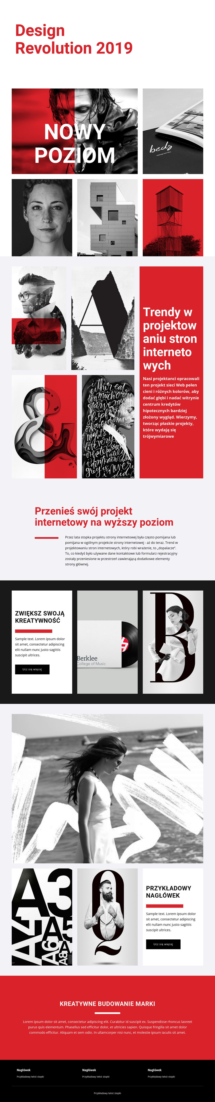 Rewolucja w projektowaniu sztuki Motyw WordPress