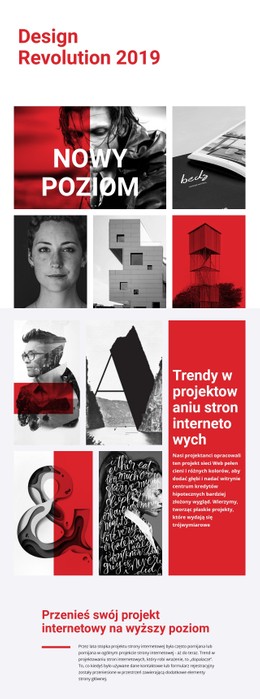 Rewolucja W Projektowaniu Sztuki Szablon Układu CSS