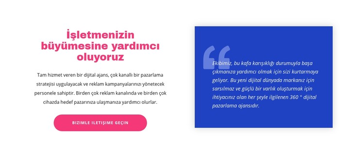 Arka plan ve metin üzerine alıntı yapın CSS Şablonu