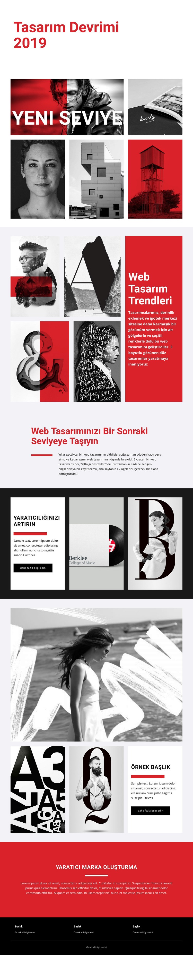 Sanat tasarlama devrimi Html Web Sitesi Oluşturucu