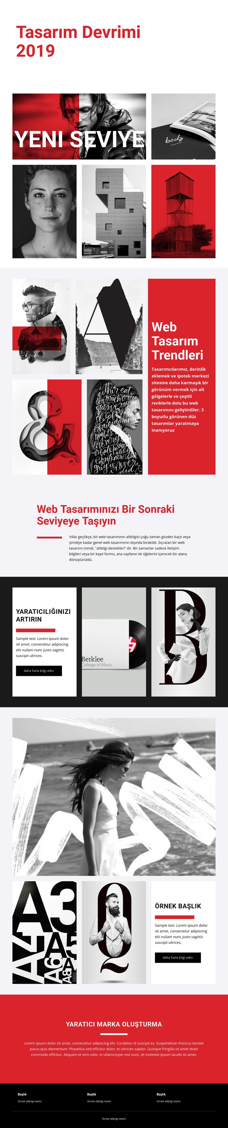 Sanat tasarlama devrimi Web sitesi tasarımı