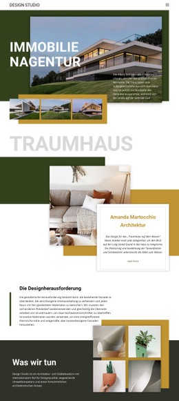 Traum Immobilienagentur - HTML Template Builder