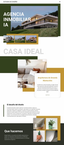 Agencia Inmobiliaria De Ensueño: Inspiración Para La Página De Destino