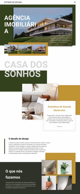 Agência Imobiliária De Sonho - HTML Template Builder