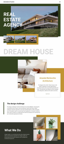 Dream Real Estate Agency - Landing Page Inspiration