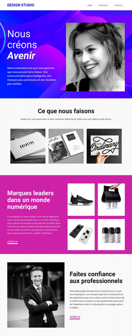 Fonctionnalité De Mise En Page Pour Art Et Design Progressifs