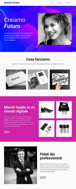 Progettazione Del Sito Web Per Arte E Design Progressivi