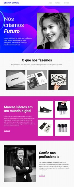 Design De Site Para Arte E Design Progressivos