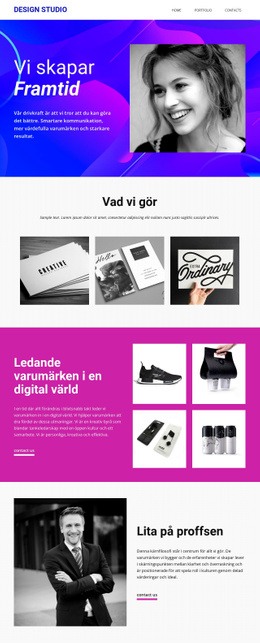 Webbplatsdesign För Vi Utvecklar Varumärkets Kärna