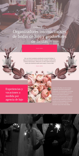 Productores De Bodas De Lujo - Plantilla Joomla Multipropósito