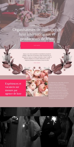 Producteurs De Mariages De Luxe - Online HTML Page Builder