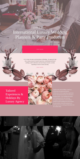 Luxury Wedding Producers - Joomla Website Builder