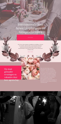 Producenten Van Luxe Bruiloft