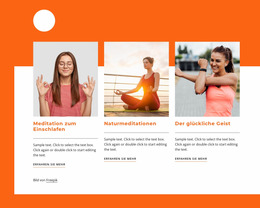 Über Meditation - Anpassbare Professionelle Joomla-Vorlage