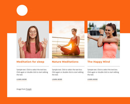 About Meditation - HTML5 Landing Page