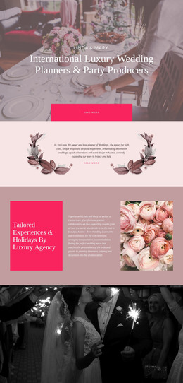 Luxury Wedding - Web Template