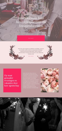 Luxe Bruiloft Flexbox-Sjabloon