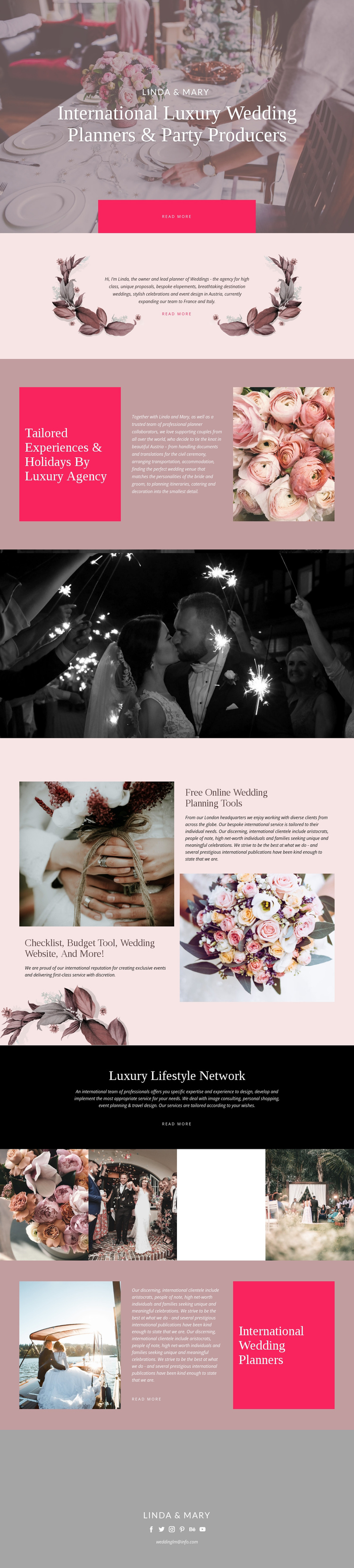 Luxury Wedding One Page Template