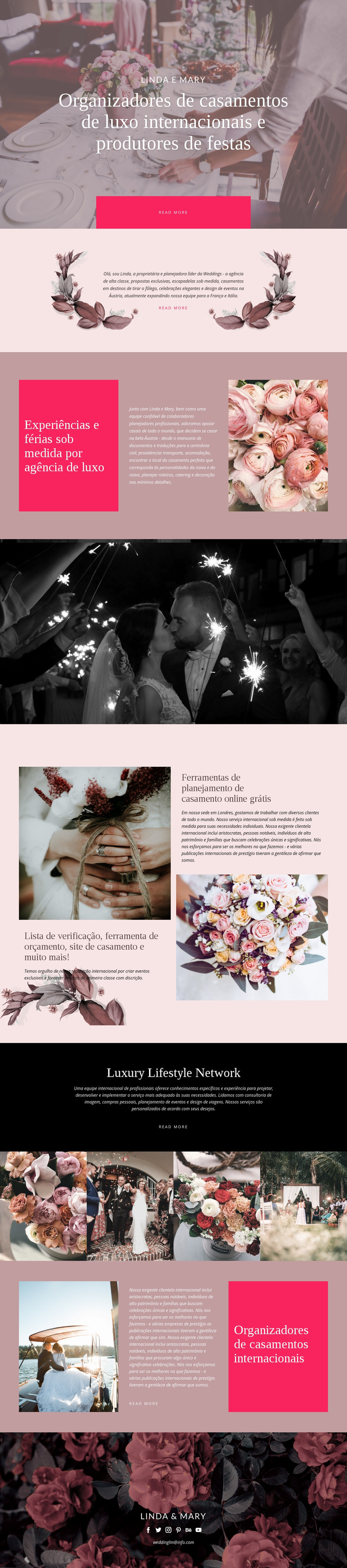 Casamento de Luxo Template Joomla