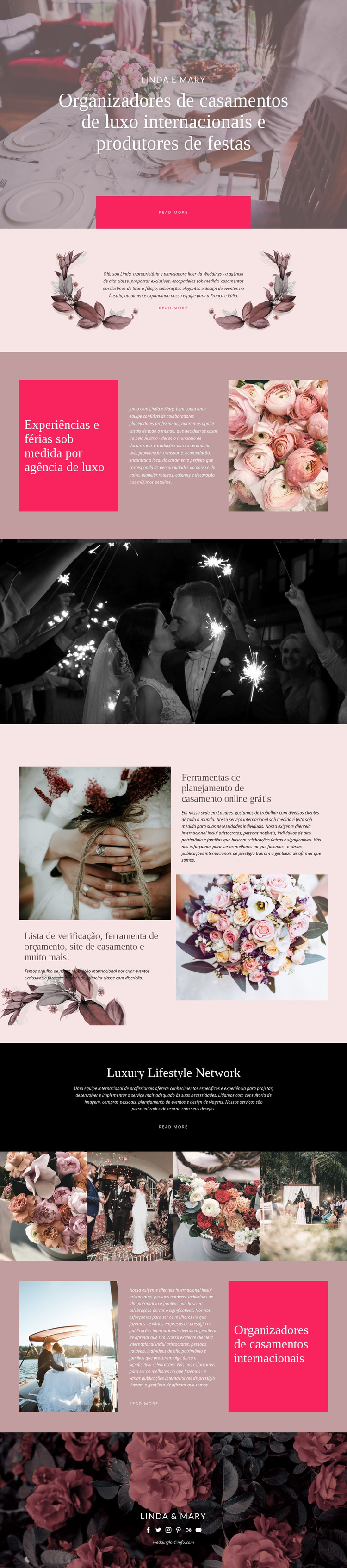 Casamento de Luxo Tema WordPress
