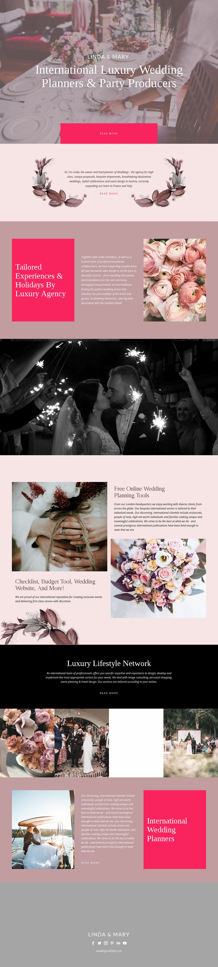 Luxury Wedding Website Mockup