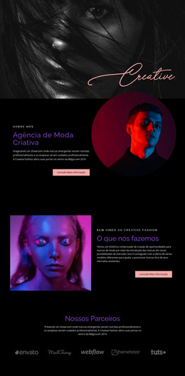 Agência De Moda Criativa - Modelo De Site Joomla
