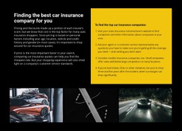 Car Insurance Free CSS Website