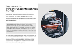 Beste Autoversicherung – Website-Vorlage Herunterladen