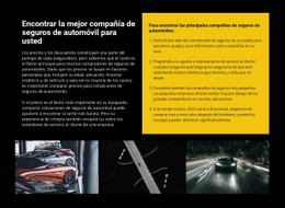 Seguro De Auto Plantilla De Sitio Web CSS Gratuita