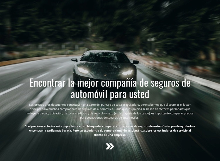 Seguro para tu auto Plantilla