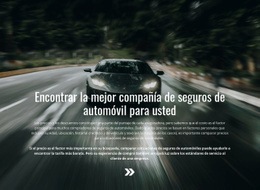 Impresionante Plantilla De Una Página Para Seguro Para Tu Auto