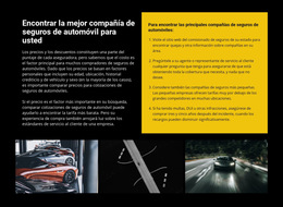 Funcionalidad De Diseño De Tema Para Seguro De Auto