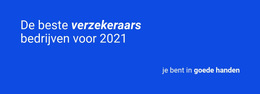 Betrouwbare Verzekering - Websitesjabloon Downloaden