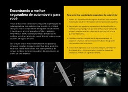 Seguro De Automóvel - Create HTML Page Online