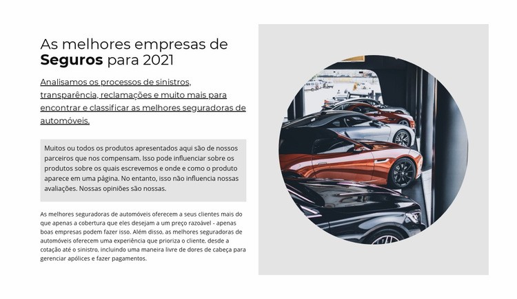 Melhor seguro de carro Design do site