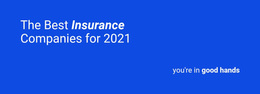 Responsive HTML5 For Reliable Insurance