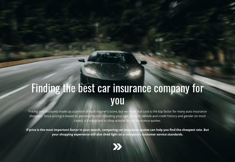 Insurance for your car Template