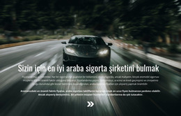 Arabanız Için Sigorta - HTML Sayfası Şablonu