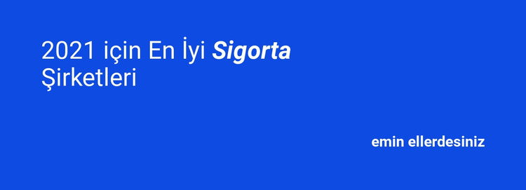 Güvenilir sigorta Joomla Şablonu