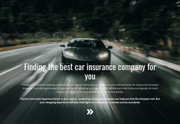 Insurance For Your Car - Website Template