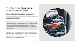 Best Car Insurance - Simple Website Template