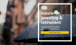 Pojištění Investování A Odchod Do Důchodu - Create HTML Page Online