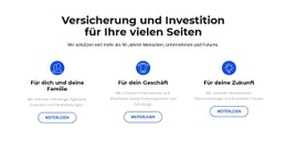 Versicherung Und Investition Einfache HTML-Vorlage Mit CSS