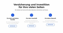 Versicherung Und Investition Landing Page