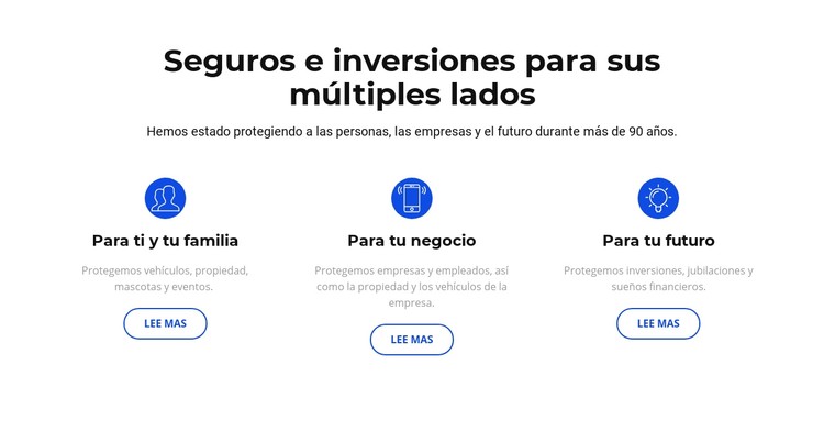 Seguros e inversiones Plantilla CSS