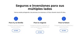 Seguros E Inversiones: Plantilla HTML5 Moderna