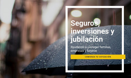 Inversión En Seguros Y Jubilación - Plantilla Joomla Gratuita