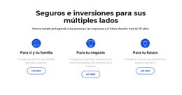 Seguros E Inversiones - Plantilla Html De Una Página