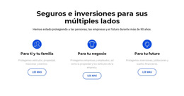 Funcionalidad De Diseño Para Seguros E Inversiones